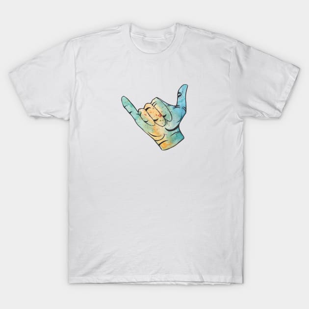 Shaka - Hang Loose T-Shirt by partimesloth